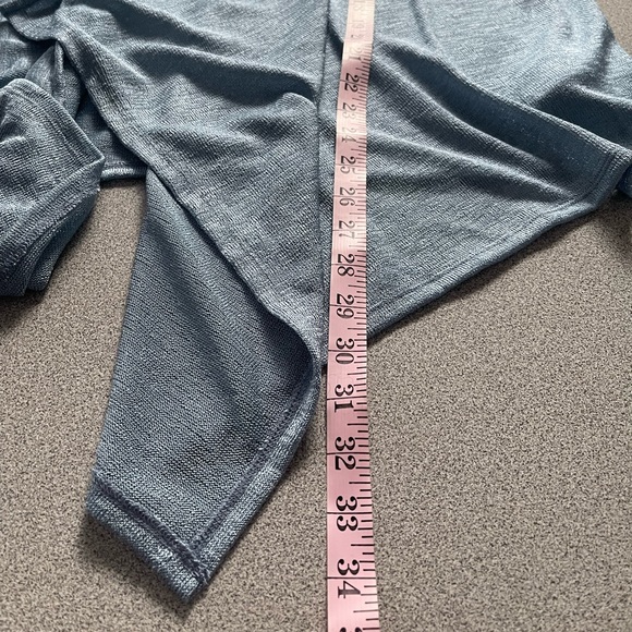 Micheal Micheal Kors Blue Open Water Fall Cardigan Top Size Medium - Picture 13 of 13